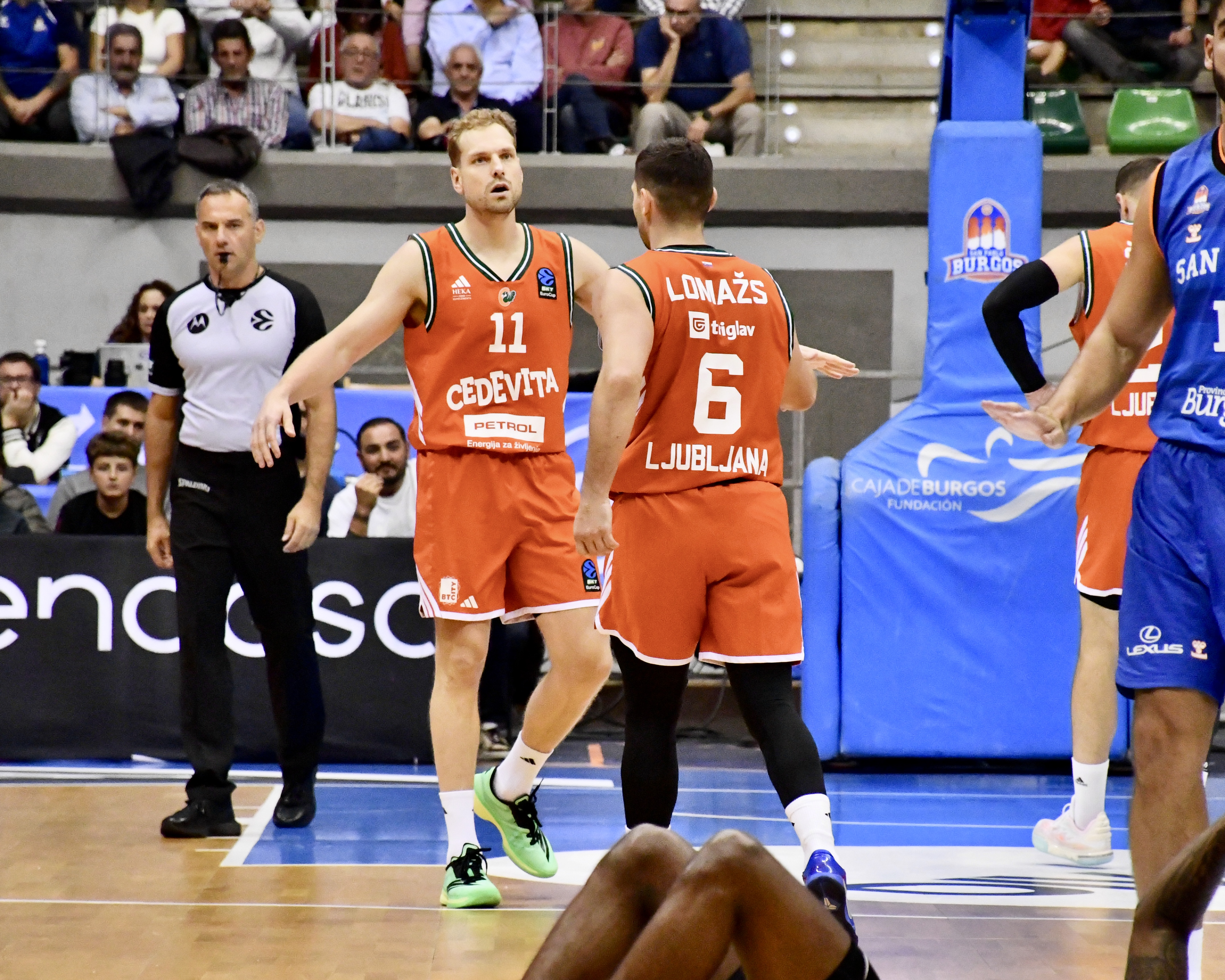 Cedevita Olimpija v Burgosu za las ostala brez zmage